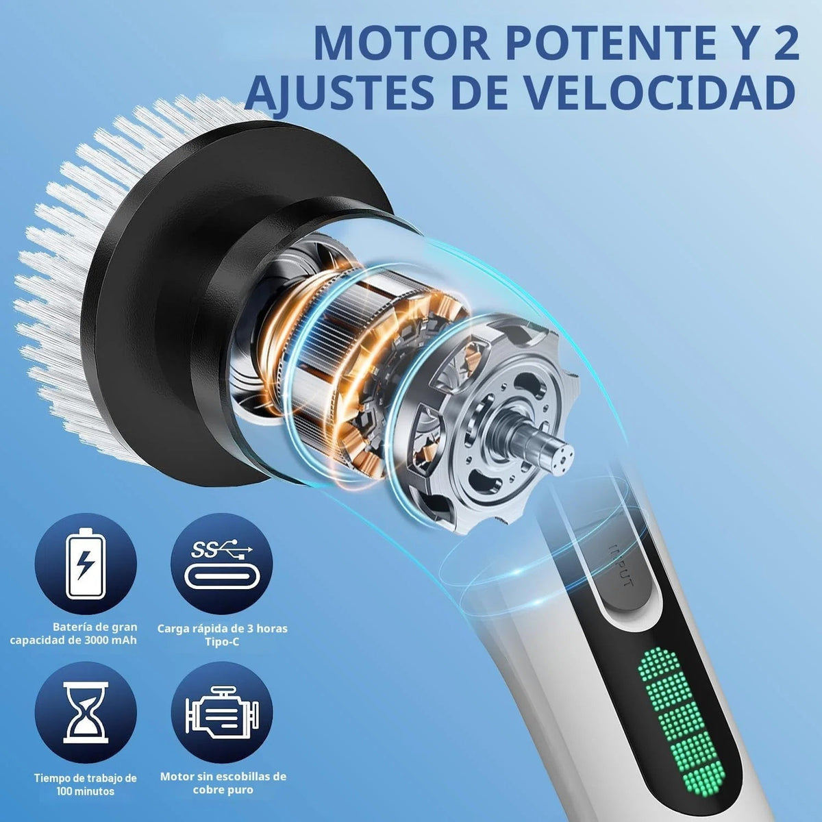CleanMax - Cepillo electrico 9 en 1
