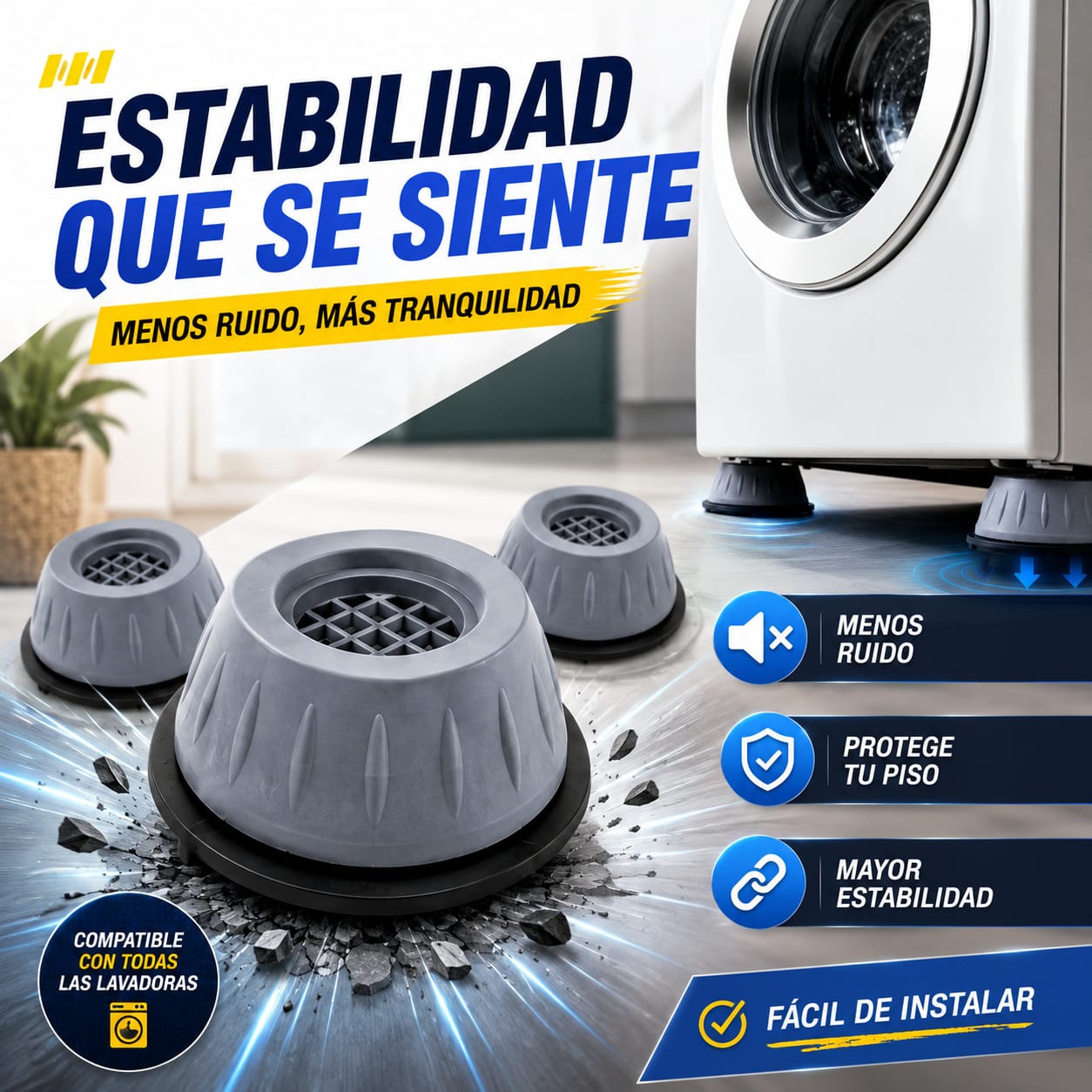 Almohadillas Antivibración - Elimina Vibraciones y Oxido