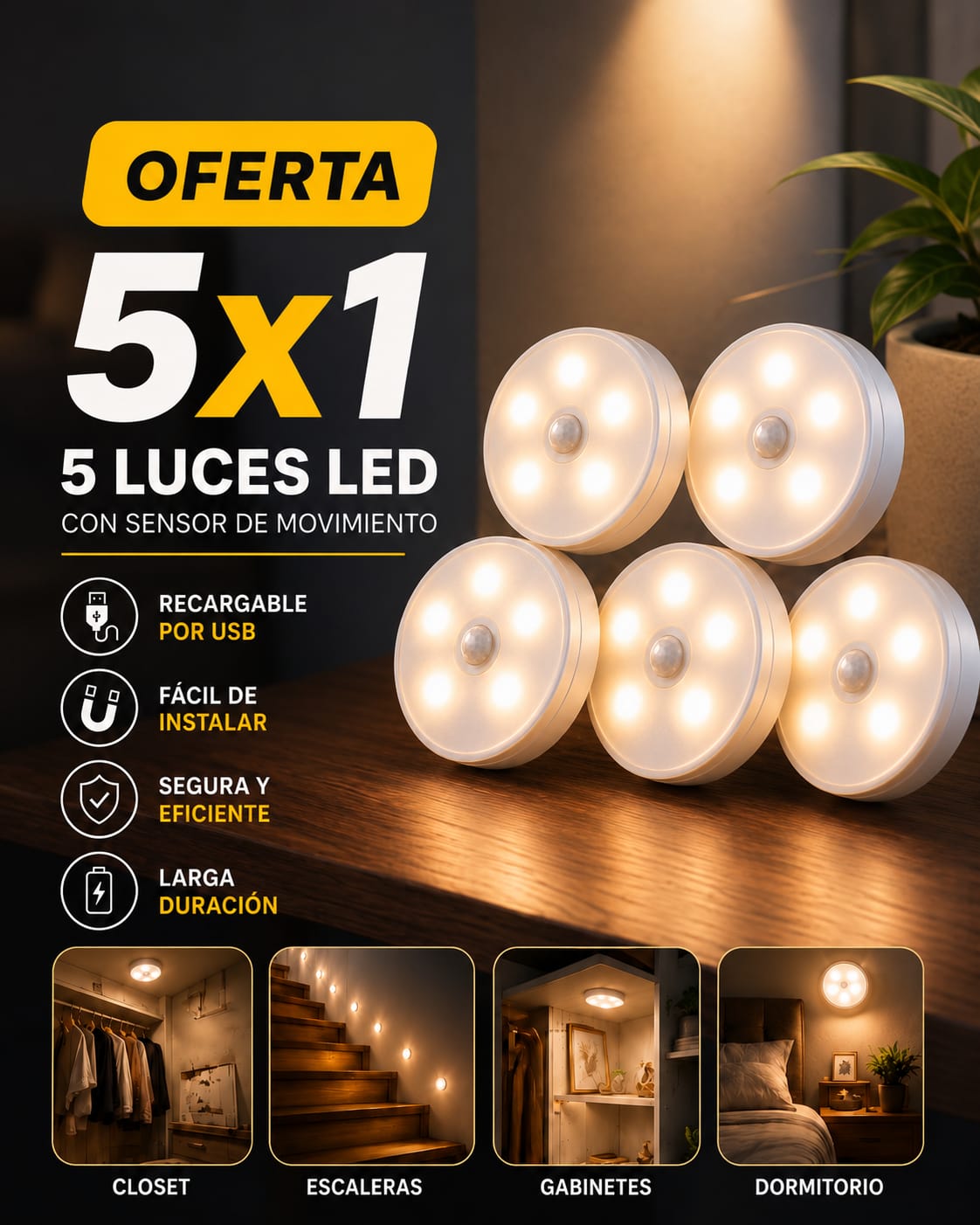 Lampara LED™ Anticípate a los cortes de Luz